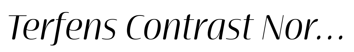 Terfens Contrast Norm Regular Italic